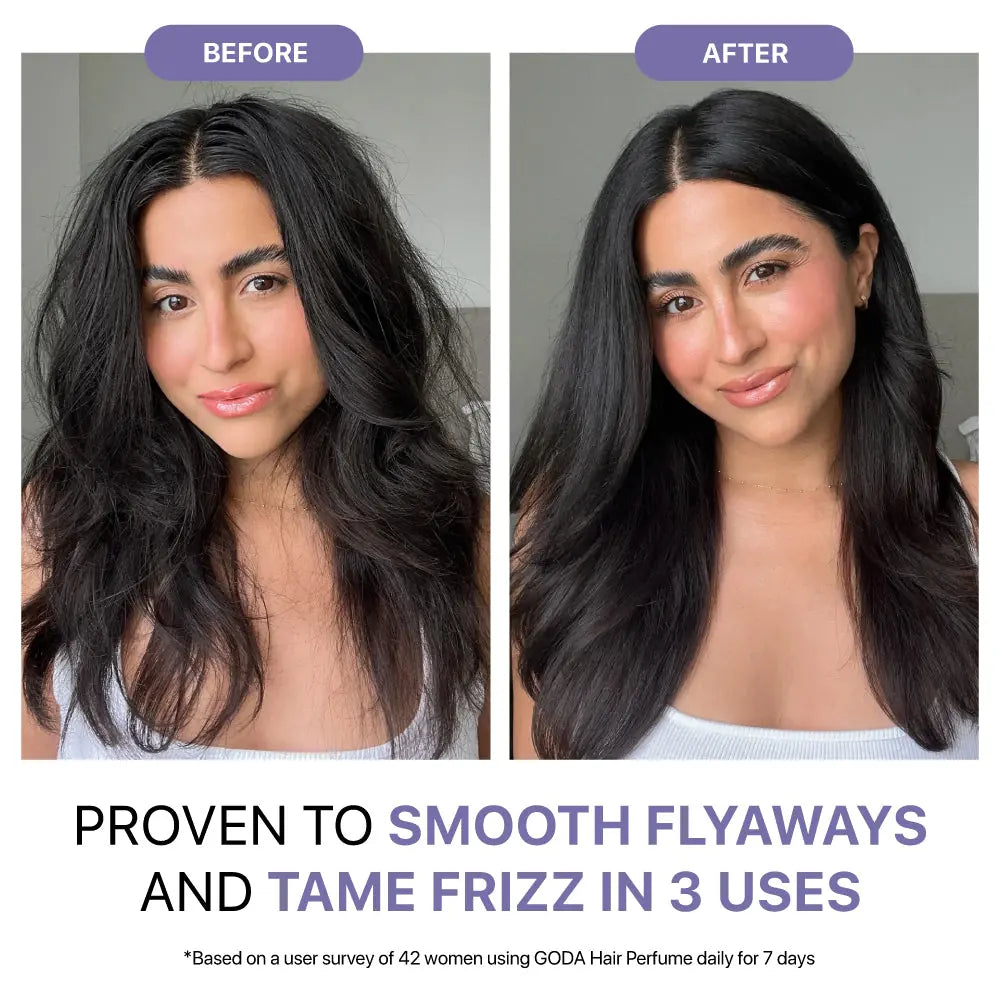 Hair before and after Goda