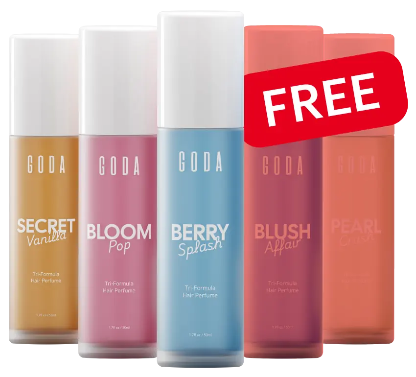 Six Goda hair perfumes