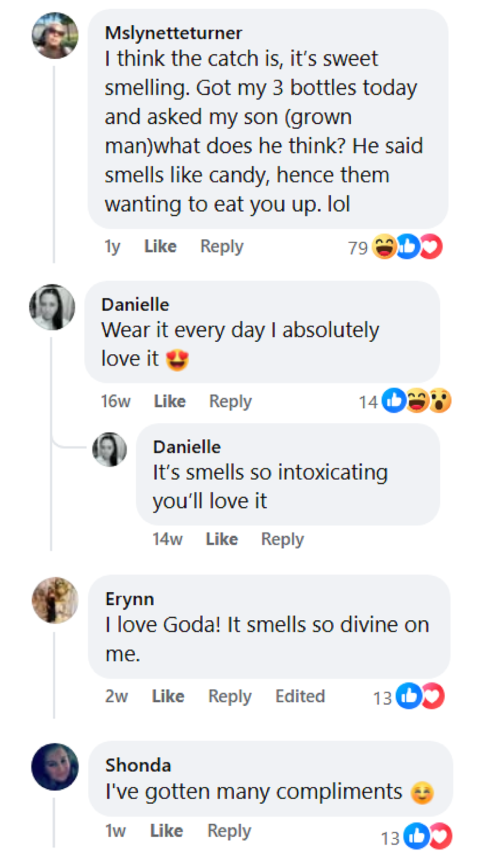 Verified GODA customer comment